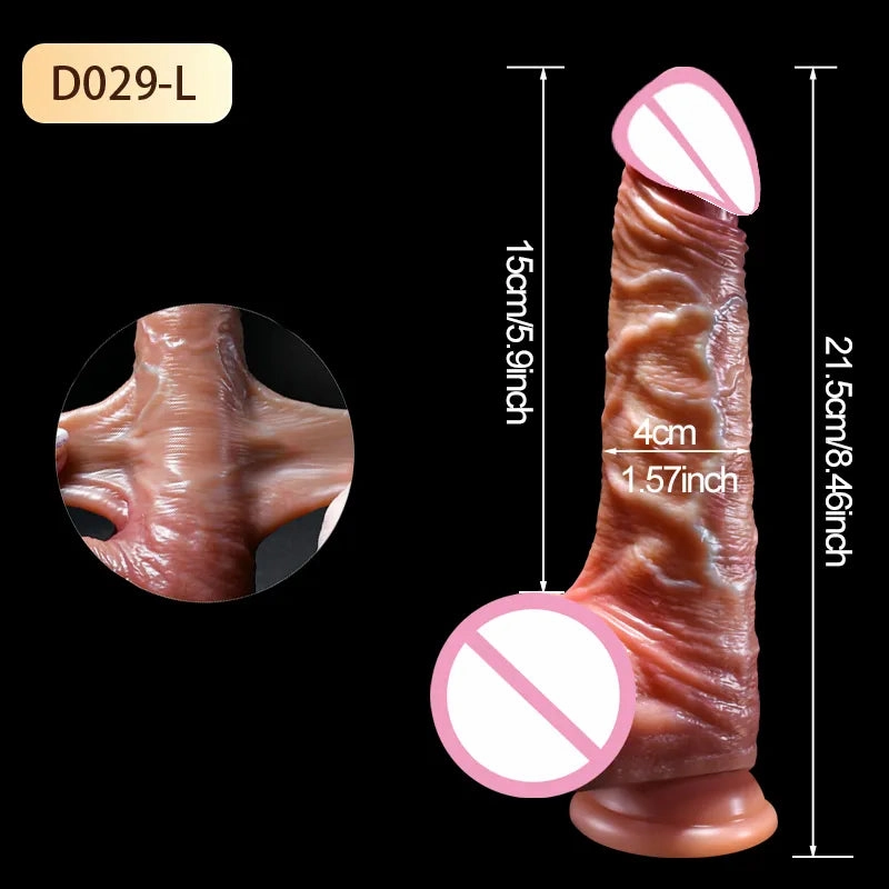 Zeus Real Feel Sliding Skin Dildo Dual Density Silicone Penis